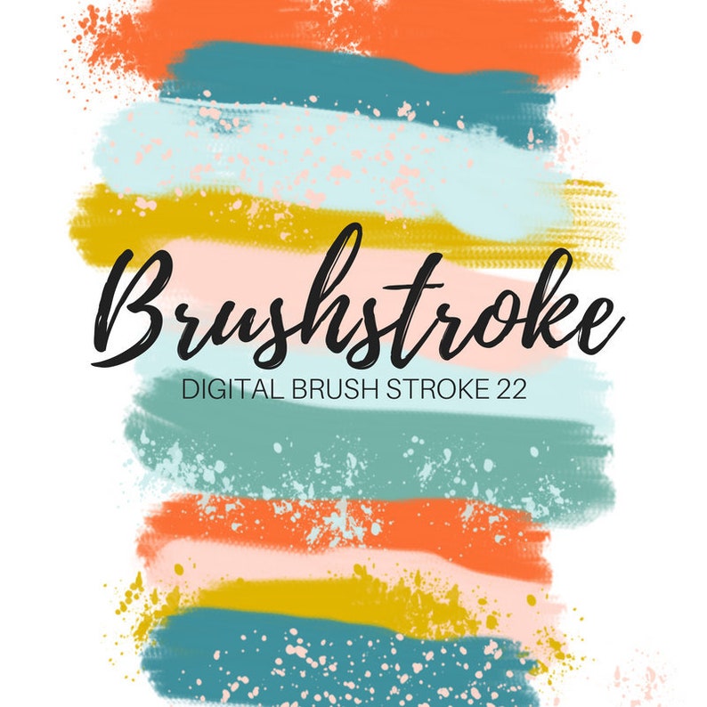 Download Brush stroke clipart ink splatter clipart watercolor | Etsy