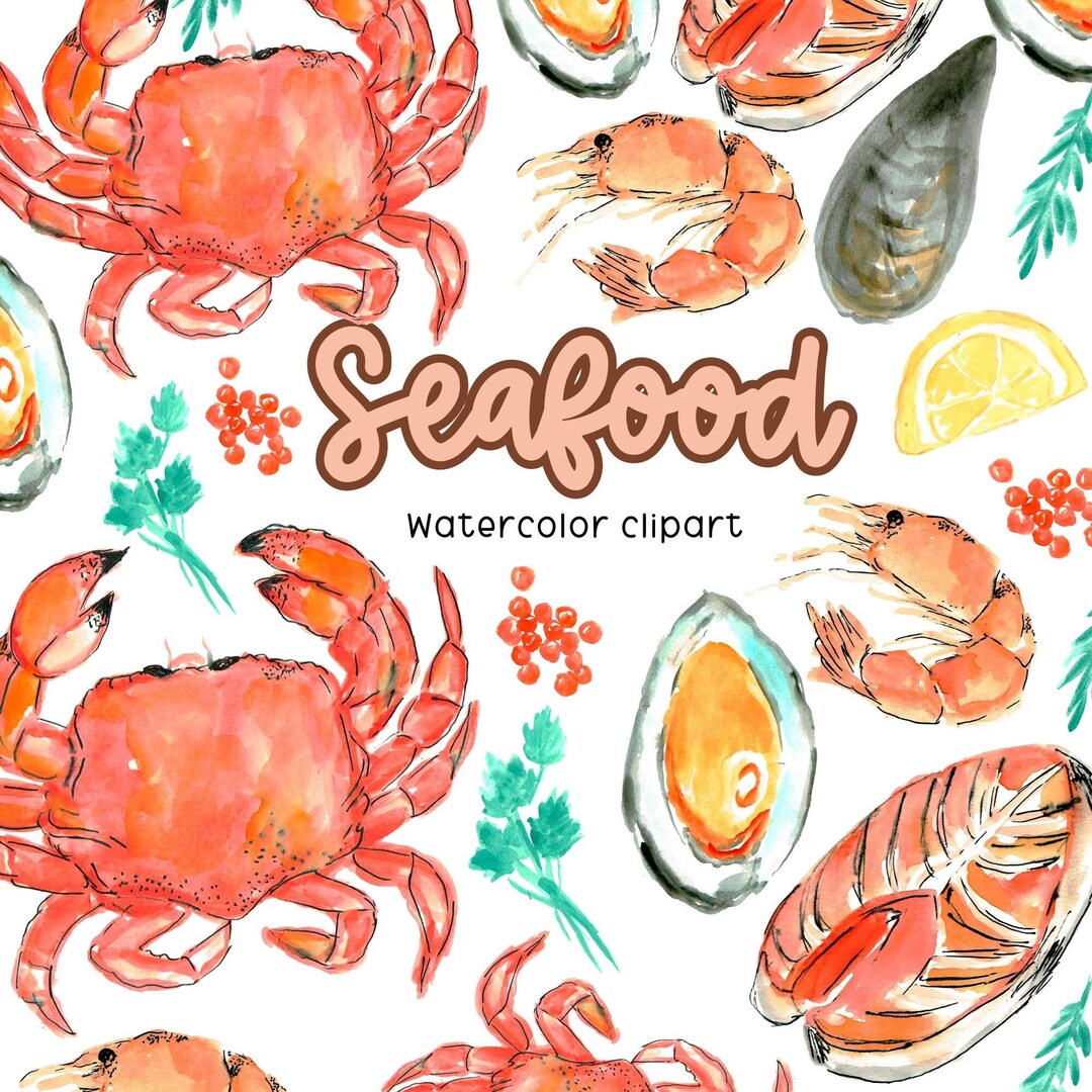 Fish And Shellfish Clipart Sun