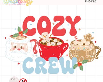 Christmas Hot Chocolate PNG, Cozy Christmas PNG Clipart, Hot Cocoa Design Commercial Use