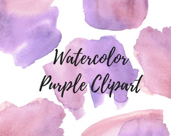 Watercolor background - Watercolor clipart - Handpainted clipart -Watercolor blobs - Watercolor splats  - Watercolor clipart