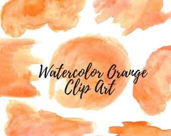 Watercolor clip art - Paint Splash Clip Art - Watercolor splash - Watercolor blob - Paint Brush Clip Art - Commercial Use