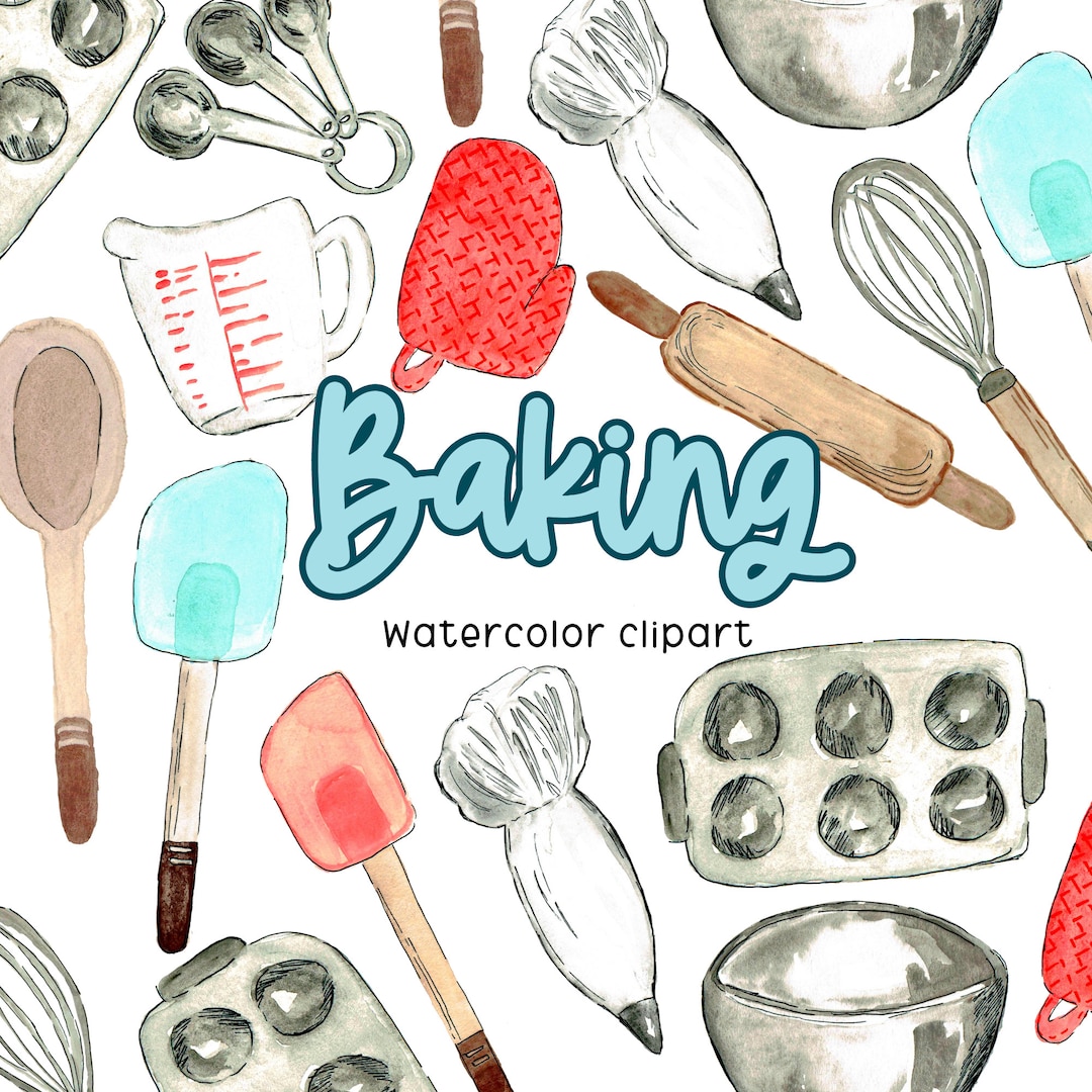 Baking Clip Art Cooking Clip Art Food Clip Art Watercolor Art
