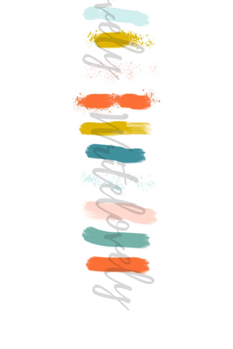 Download Brush stroke clipart ink splatter clipart watercolor | Etsy