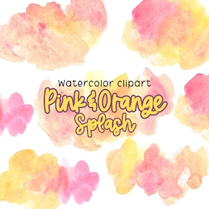 Watercolor Clip Art - Paint Splash Clip Art - Watercolor Splash Clip Art - Paint Brush Clip Art