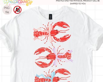 Crawfish Coquette, Bow Tie Coastal Girlie Summer PNG Shirt Design Digital Download