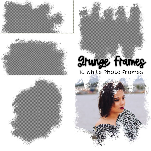 Grunge Photo Overlay photo frame png digital download photo tumbler png border graphics sublimation commercial use