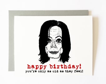 michael jackson birthday card