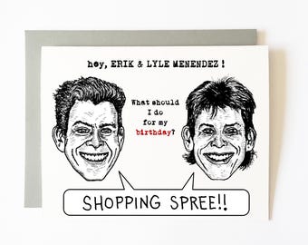 menendez brothers birthday card