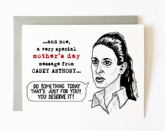 casey anthony mother's day card