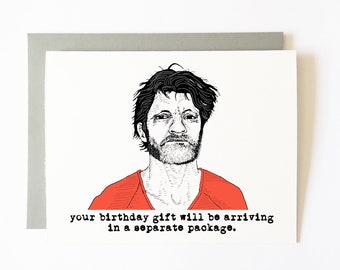 unabomber birthday card