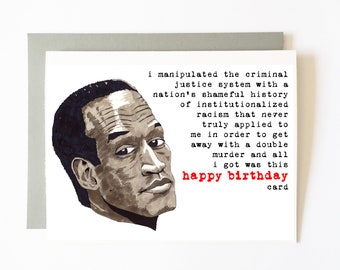 oj simpson birthday card