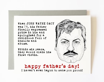 john wayne gacy father's day card