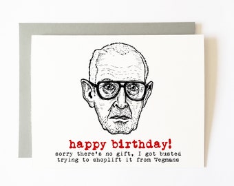 robert durst birthday card ("awaiting trial" variant)