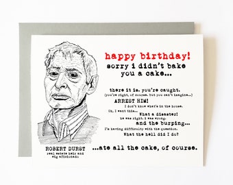 robert durst birthday card