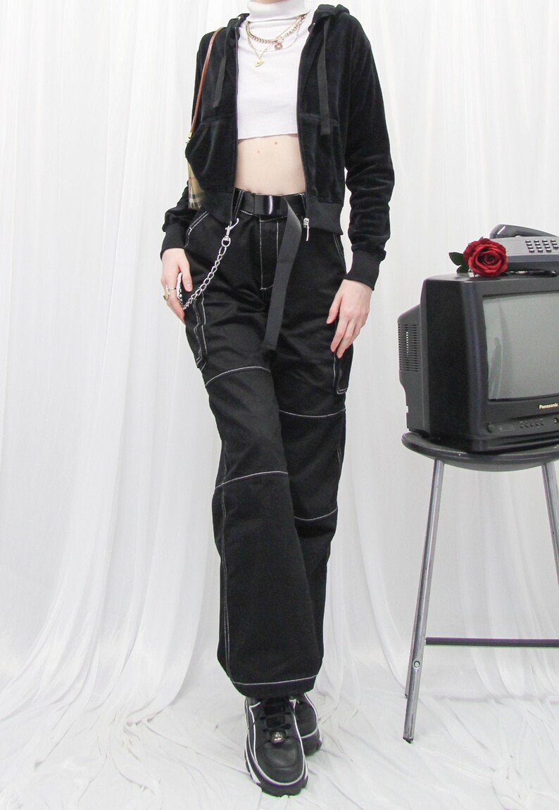 black velvet tracksuit