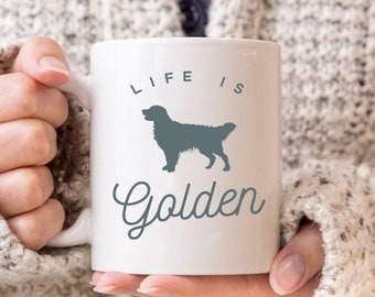 Golden Retriever Mug, Coffee Mug, Cute Dog Mug, Cute Golden Retriever Mug, Golden Retriever Gift, Golden Mom, Golden Retriever Coffee Mug