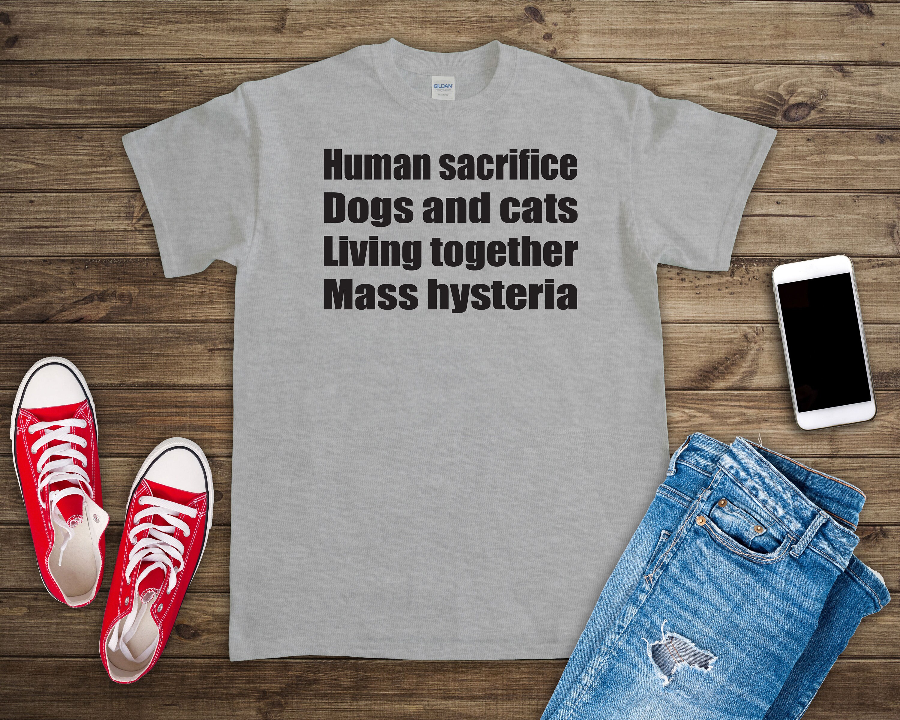Ghostbusters Cats And Dogs Quote Human Sacrifice Dogs And Cats Living Together Mass Hysteria | Etsy