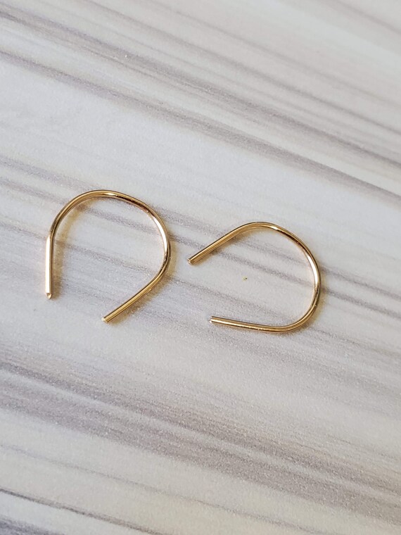 Tiny Horseshoe Earrings