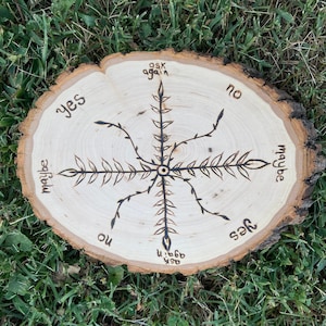 Pendulum board, pendulum mat, talking board, ouija board, divination board, custom pendulum board, yule gift for witch, Christmas witch