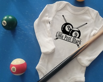 Daddy's Pool Shark in Training Baby Bodysuit Pool Shark, Billiard, Pool Table, Billiard Baby Gift, Pool Player, Future Pool Player,
