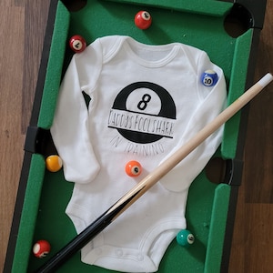 Daddy&#39;s Pool Shark in Training Baby Bodysuit Pool Shark, Billiard, Pool Table, Billiard Baby Gift, Pool Player, Future Pool Player