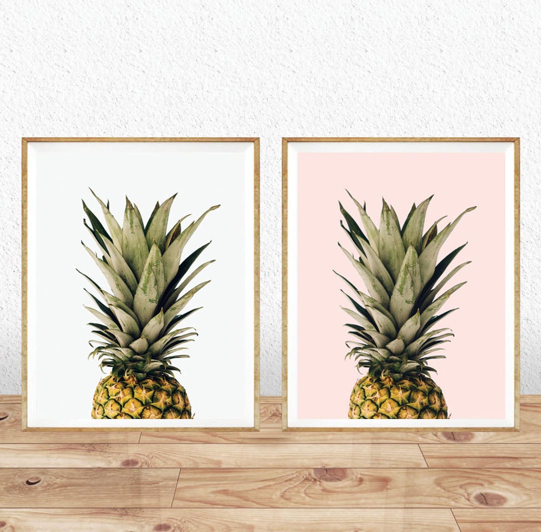 Pineapple Print, Printable Pineapple, Wall Art, Kitchen Decor ...
