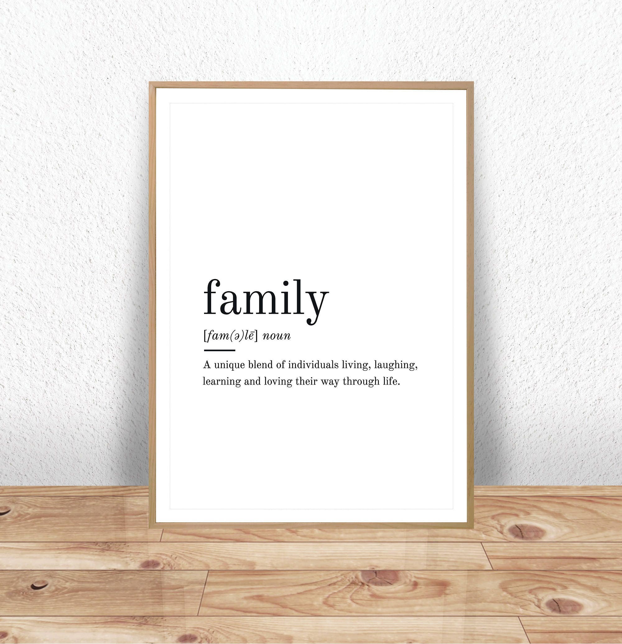 Family Definition Printable Wall Art Family Print Family ...