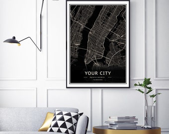 Custom Map Print, Custom Map, Custom City Map, City Map Print, Map Printable, Map, Map Print, Custom Street Map, Map Poster, City Map, Gift