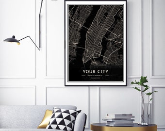 Benutzerdefinierte Karte Druck, Benutzerdefinierte Karte, Stadtplan Druck, Karte druckbar, Karte, Karte Druck, Benutzerdefinierte Straßenkarte, Karte Poster, Stadtplan, Geschenk