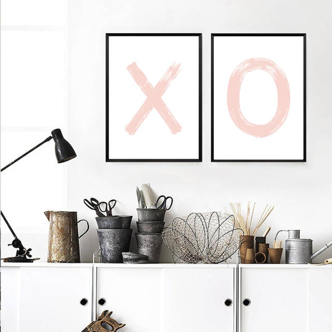 XO Print xo art Nursery Decor Wall prints Typography art Etsy