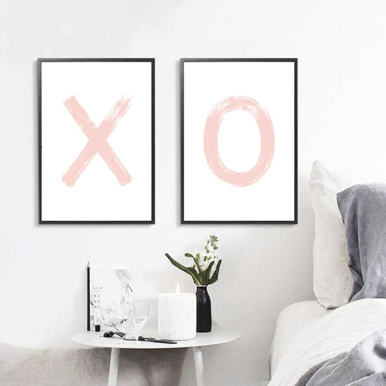 XO Print Xo Art Nursery Decor Wall Prints Typography Art Etsy