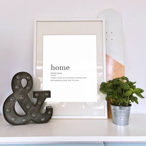 Home Definition, Printable Wall Art, Home Print, Home Poster, Funny ...