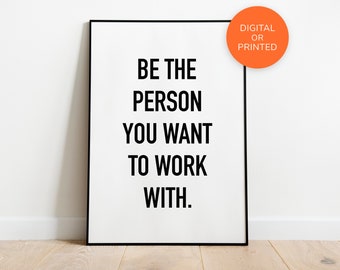 Office Wall Art, Office Prints, Office Poster, Teamwork Quotes, Office Decor Print, Workplace Gifts, Printable Wall Art