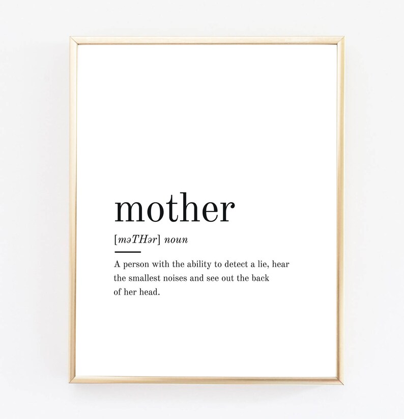 Mutter Definition, Mutter, drucken, Muttertagsgeschenk, Mutter, Mutter, Mutter-Poster, Mutter Zitat, Mutter druckbare Definition Druck Bild 2