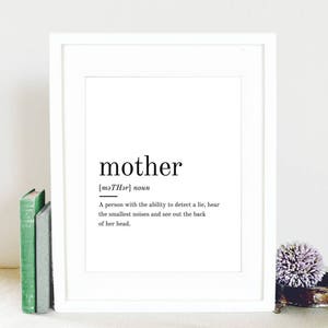 Mutter Definition, Mutter, drucken, Muttertagsgeschenk, Mutter, Mutter, Mutter-Poster, Mutter Zitat, Mutter druckbare Definition Druck Bild 4