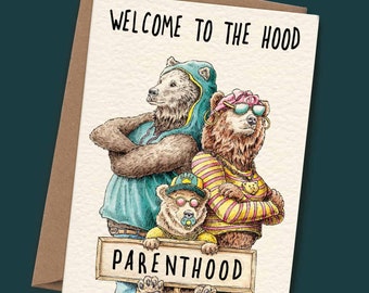 Parenthood Card - Funny New Baby Card - New Parents Card