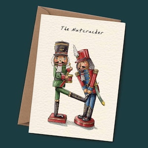 Nutcracker Christmas Card, Dad Christmas Card, Husband Holiday Card, Nutcracker Card, Rude Christmas Card, Festive Card, The Nutcracker