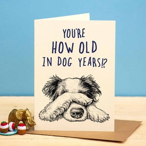 Carte d'anniversaire de chien - carte d'anniversaire de chien - carte d'amant de chien - carte d'anniversaire grossier