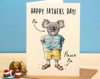 Faux Pa Card - Funny Dad Card - Father's Day Card - Pa Card - Rude Cards