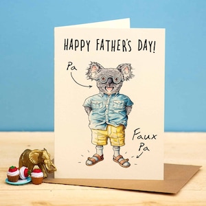 Faux Pa Card - Funny Dad Card - Father's Day Card - Pa Card - Rude Cards