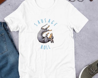 Sausage Roll T-Shirt (Unisex) - Dachshund Tshirt - Dachshund Mom Shirt - Dachshund Lovers