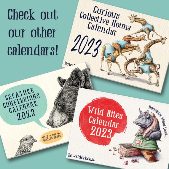 Creature Confessions Calendar 2023 Animals Calendar Funny - Etsy Sweden Creature Confessions Calendar 2023 Animals Calendar Funny - Etsy Sweden