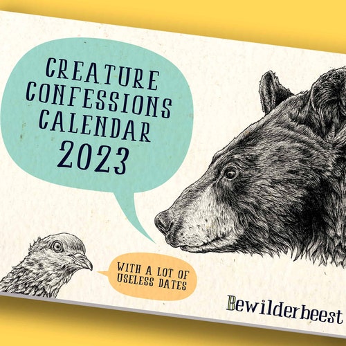 Creature Confessions Calendar 2023 Animals Calendar Funny - Etsy Sweden Creature Confessions Calendar 2023 Animals Calendar Funny - Etsy Sweden