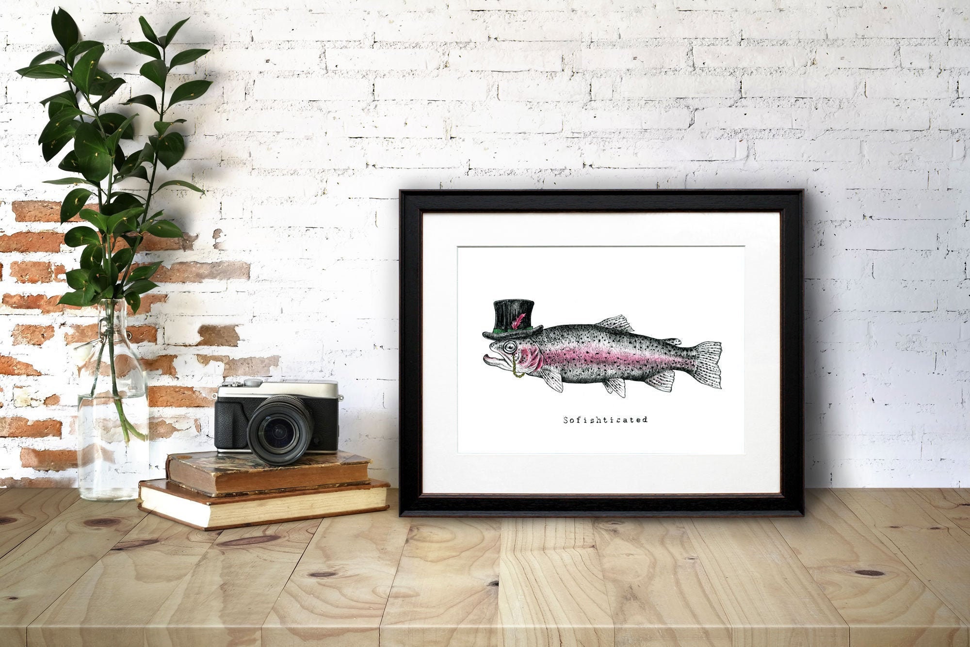 Sofishticated - Fisherman Print - Funny Fishing Gift - Sailing Gifts - Dad Bday Gift - Funny Fish Art
