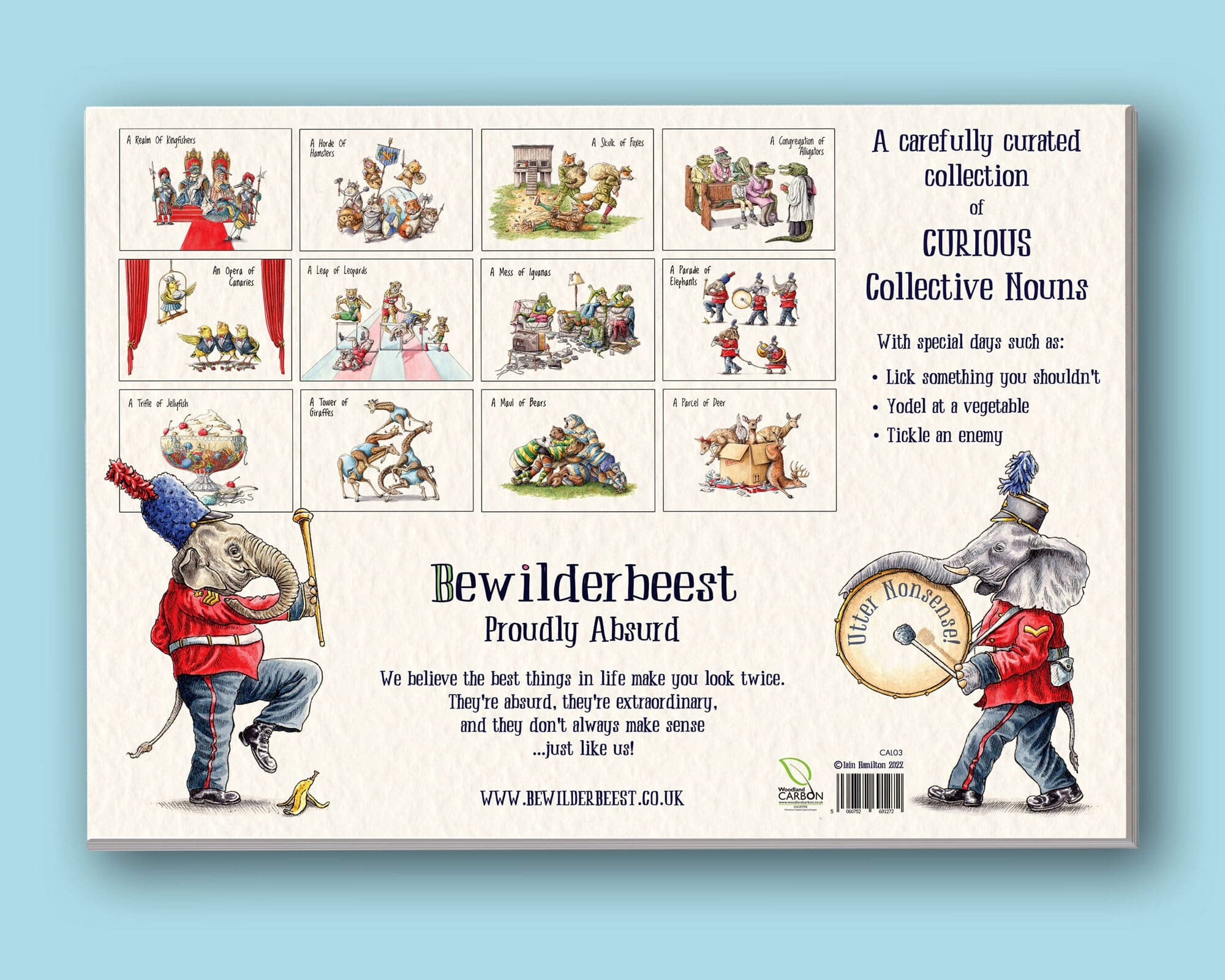 2023 Curious Collective Nouns Calendar Animals Calendar Etsy UK