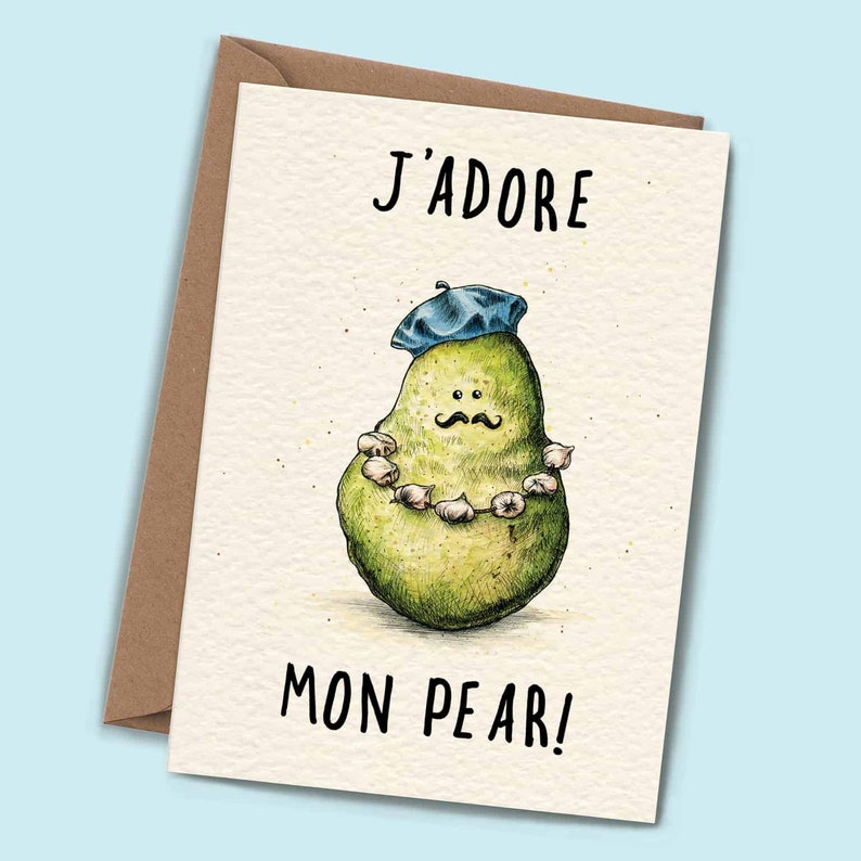 Funny Fathers Day Card Fathers Day Card Card for Dad Funny Card for Dad Funny France Card Dad Joke Card image 2