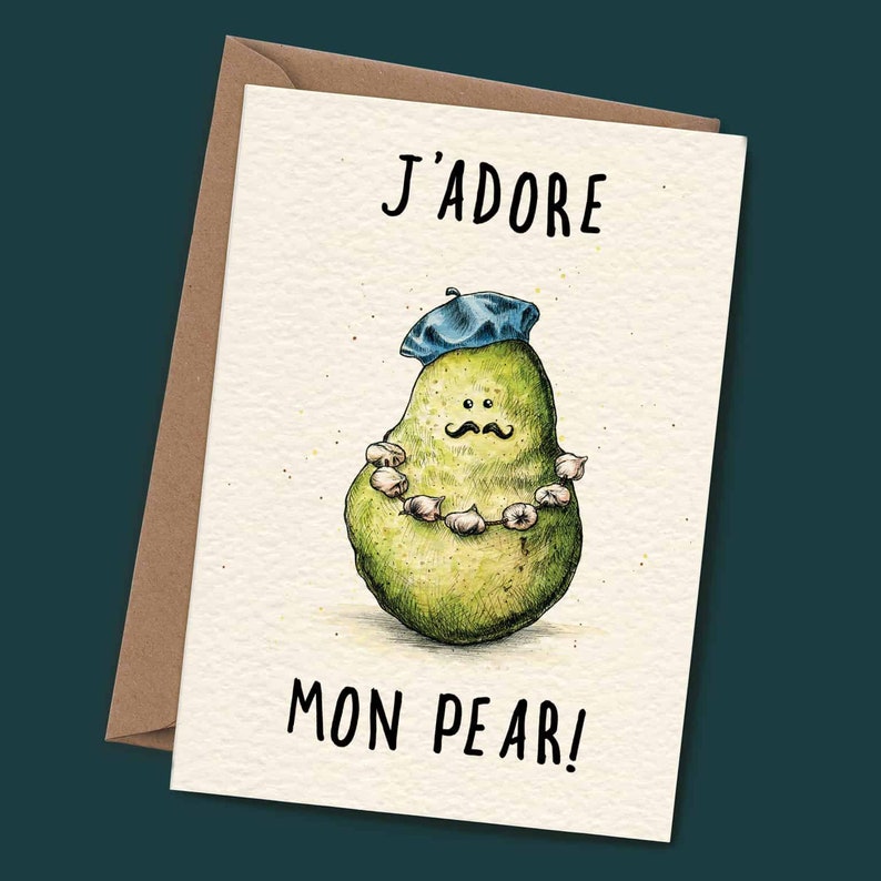 Funny Fathers Day Card Fathers Day Card Card for Dad Funny Card for Dad Funny France Card Dad Joke Card image 1