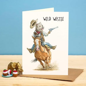 Wilde Westie Karte - West Highland White Terrier - Westie Karte - Hundeliebhaber Karte