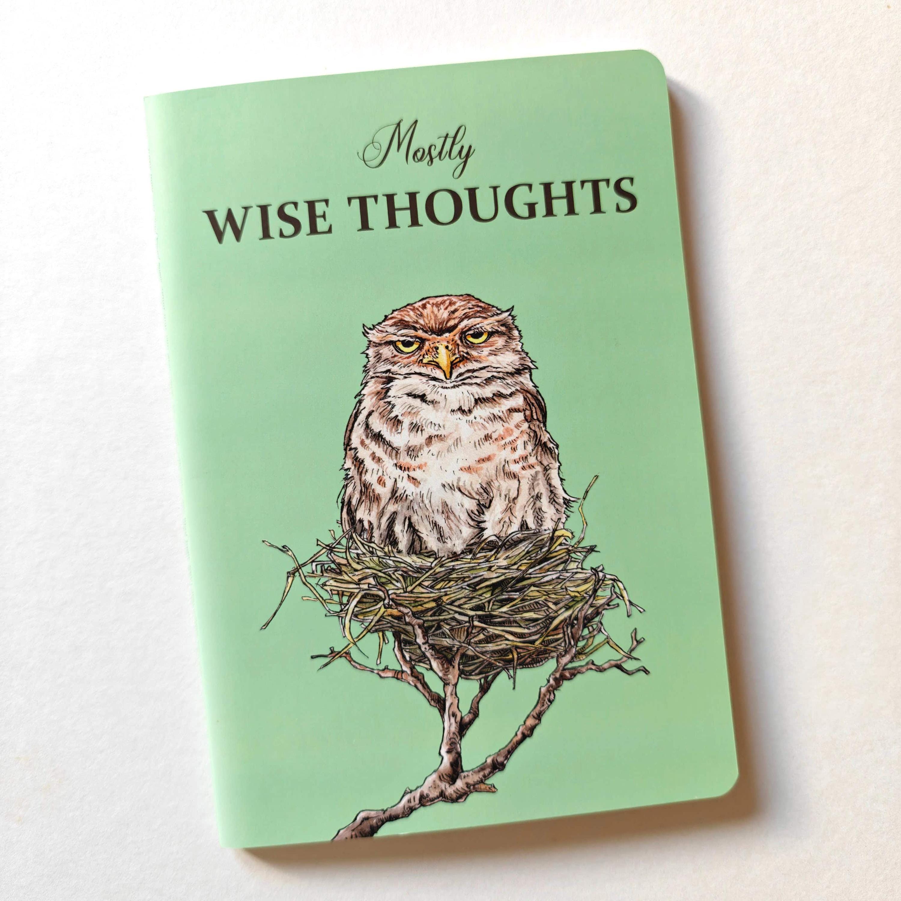 Wise Thoughts Owl A5 Notebook