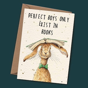 Carte Perfect Boys - Carte pour amoureux des livres - Cartes écrivain
